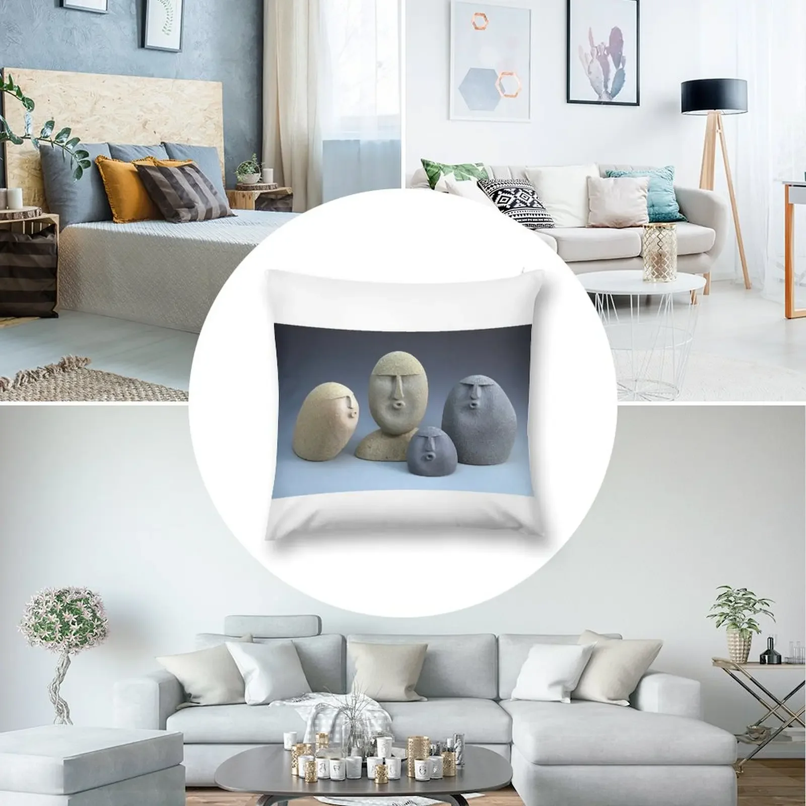 Подушка Oof Stones наволочка для дивана подушки чехол диванной подушка