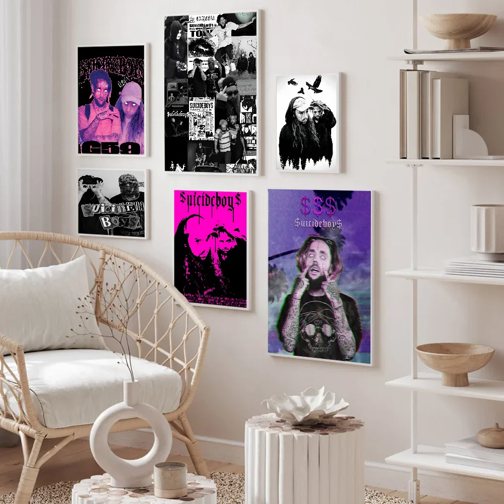 Певица S-Suicideboy аниме постеры липкие HD качественные настенные художественные