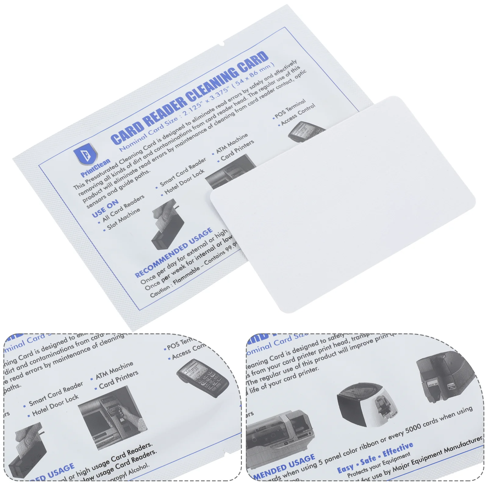 10 шт. очищающие средства для чистки двусторонние чистящие принтера Pos Terminal Tool