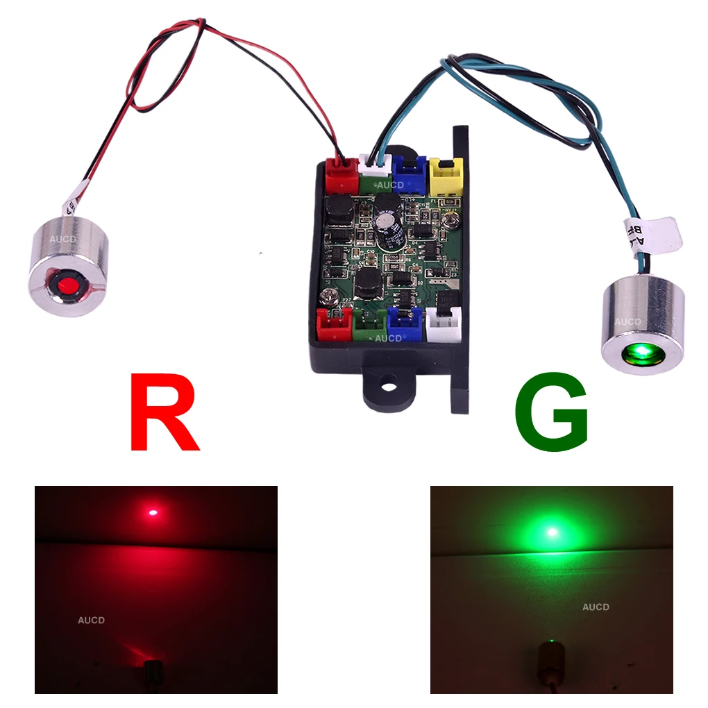 Φ18mm/0.7in Red-100mW Green-60mW Dot RG Laser DPSS Parts For Gunsight Pro Disco DJ Party Projector Stage Lighting Diode Drivers