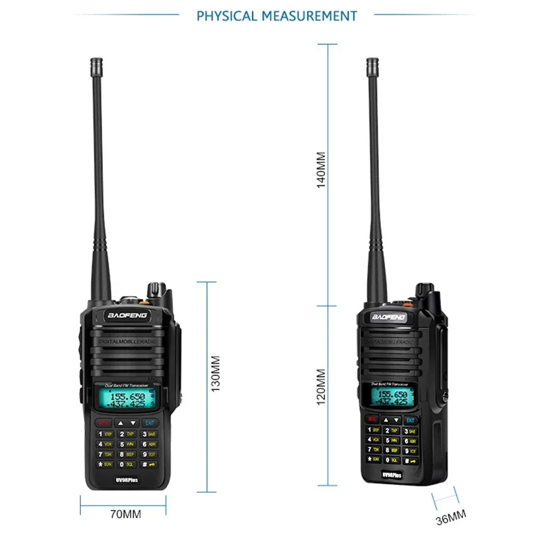 Baofeng UV 9R plus Upgrade uv9r 40 50 km walkie talkie 10W hf transceiver vhf uhf ham radio long range CB Two Way radio station