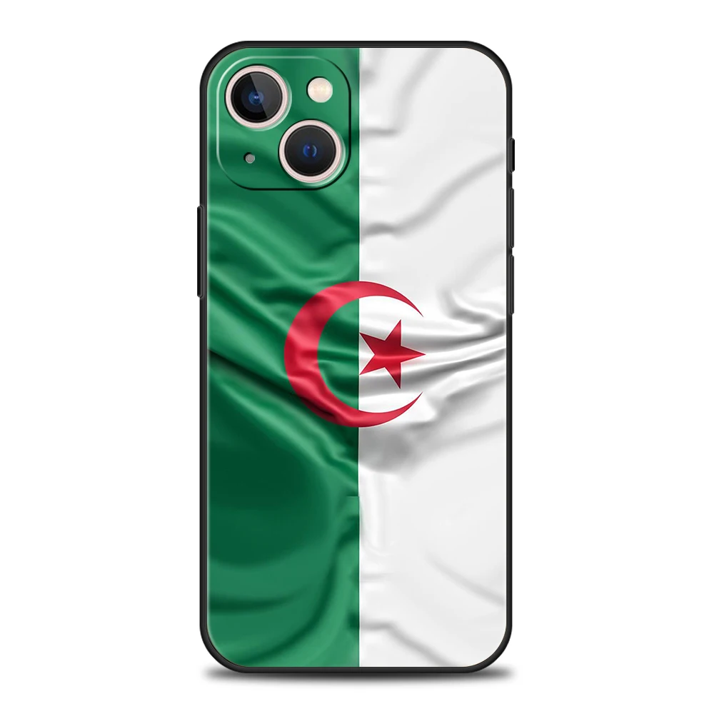 Фото Чехол для телефона Algeria Passport для iPhone 16, 15, 14, 13, 12, Pro Max 11 Pro Max 7, 8 Plus XS XR, противоударный силиконовый чехол с мягкой оболочкой, сумка Capas №4