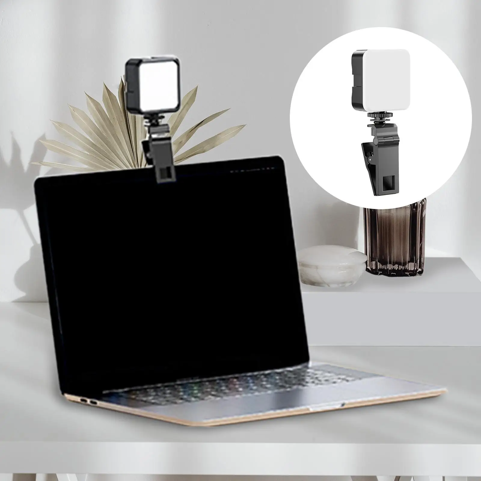 

RGB LED Video Light Adjustable Angle LED Video Light for Laptop Internet Celebrity