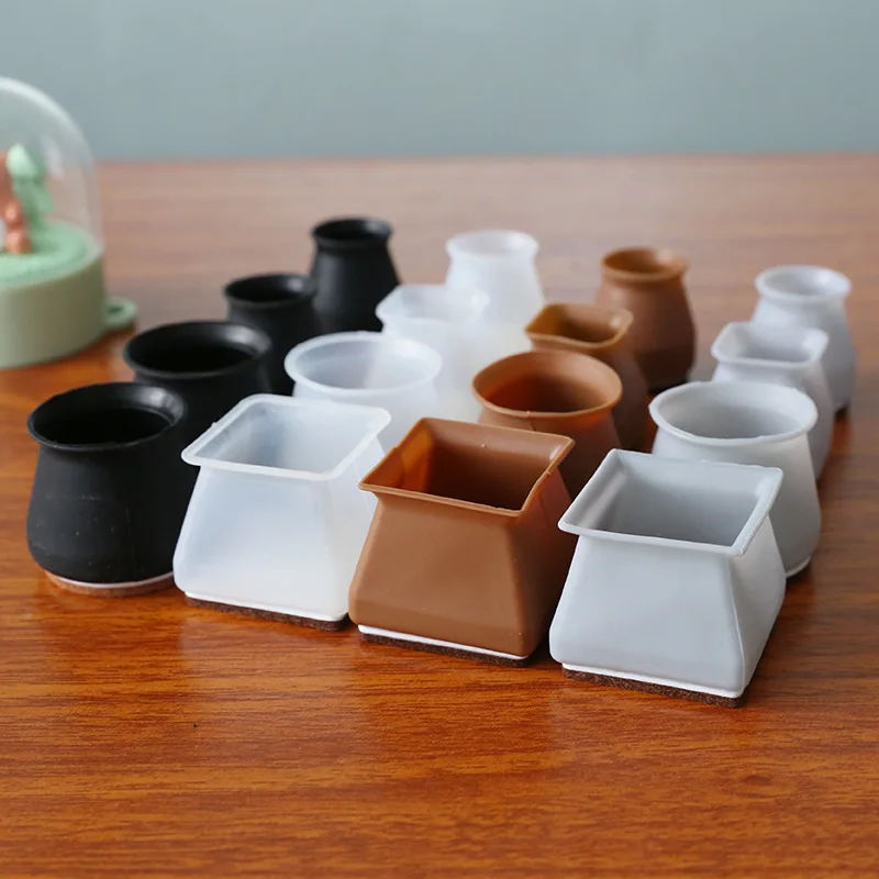 

Нескользящие Чехлы для ножек стола, стула, силиконовые защитные чехлы для ножек, войлочная подкладка, мебельные Чехлы для ножек, противошум...