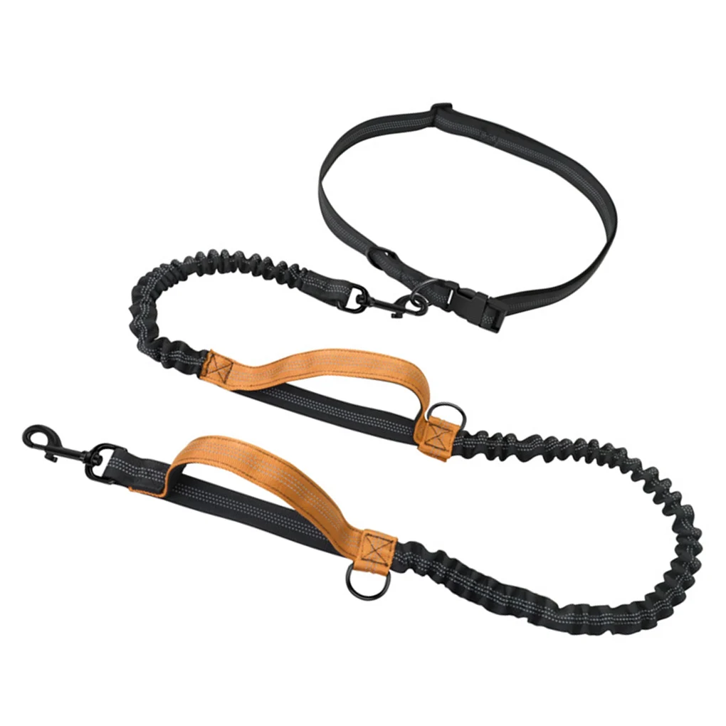 

Поводок для домашних животных для бега, эластичный регулируемый тренировочный ремень, поводок для прогулок на открытом воздухе, портативны...