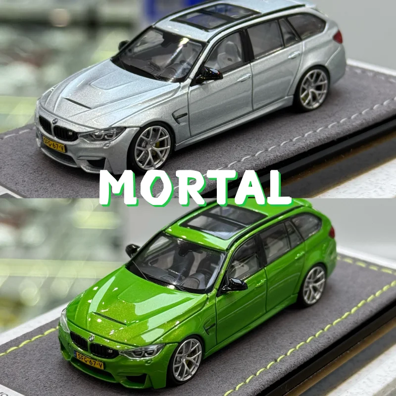 Фото Миниатюрная модель автомобиля MORTAL 1:64 F81 M3 CS Touring Touring Touring из литого под давлением сплава, в наличии, украшения для взрослых, игрушки для мальчиков №2