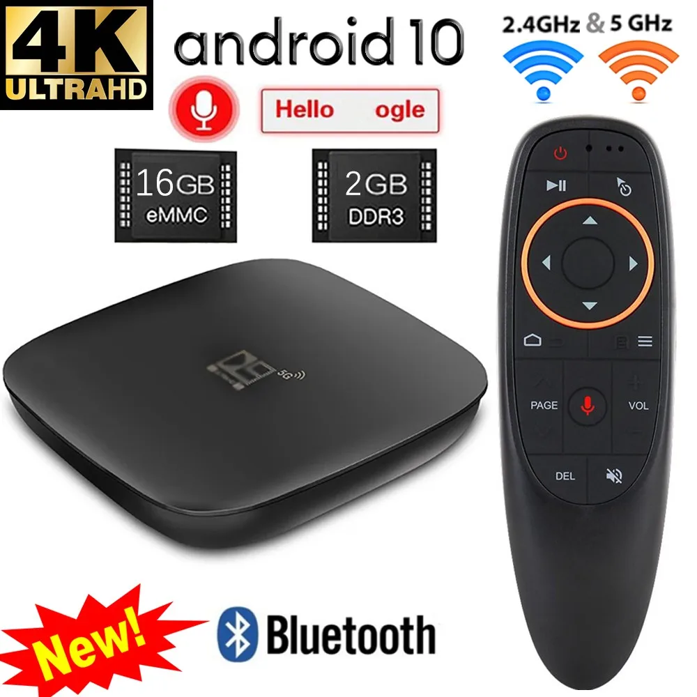 

ТВ-приставка Android 10, Smart TV, 2,4G, Wi-Fi, IP-ТВ, Bluetooth, 4G/32G ROM, игровой Neo TV Viaplay, USB 2 Extension