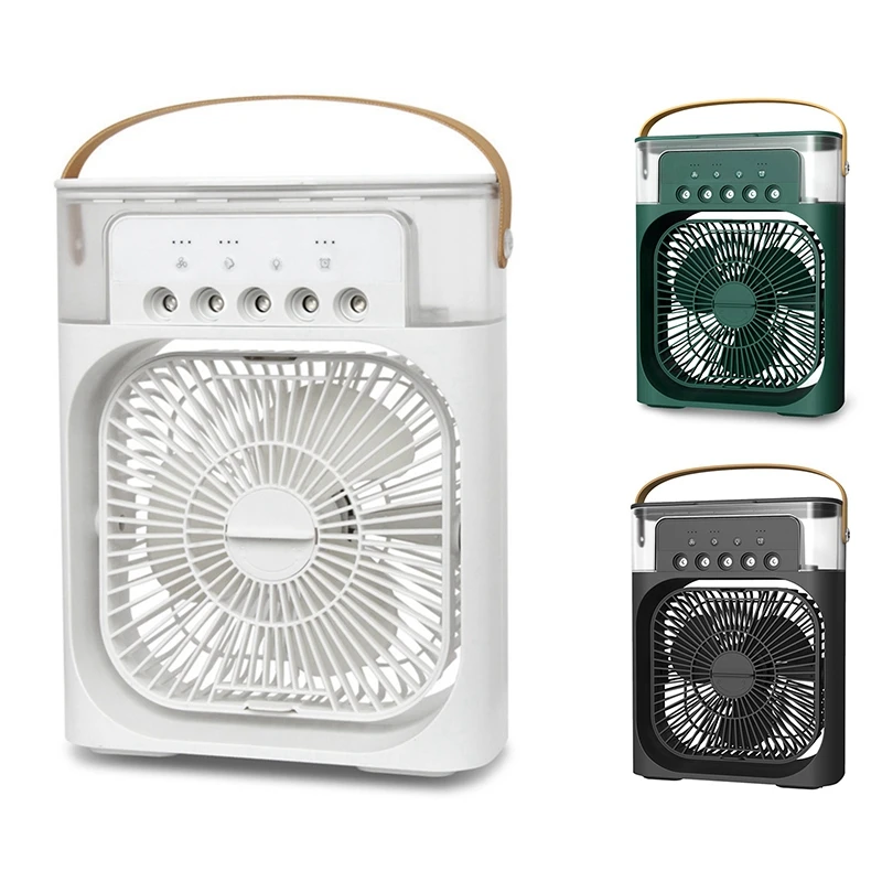 

Портативный кондиционер с 5 отверстиями, персональный настольный спрей с воздушным охлаждением, перезаряжаемый, для дома, офиса, спальни (B)