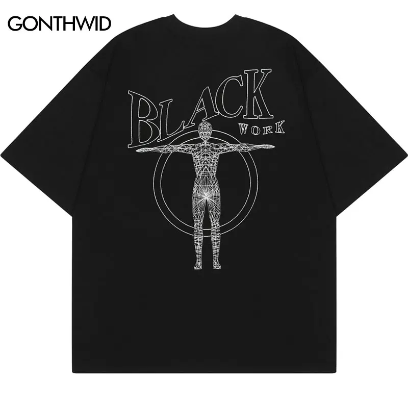 

2022 Oversize T-Shirt Streetwear Hip Hop Embroidery Letter Graphic Cotton Loose Tshirt Harajuku Summer Casual Short Sleeve Tee