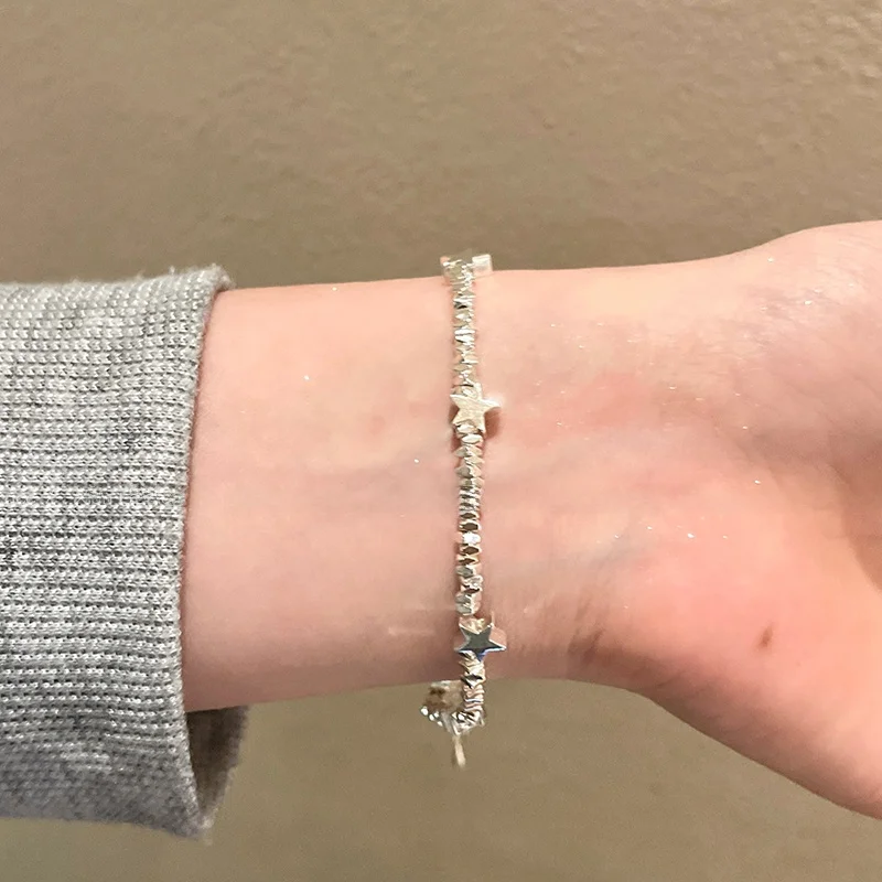 Серебряный браслет XINGX из сломанного серебра легкий роскошный изысканный