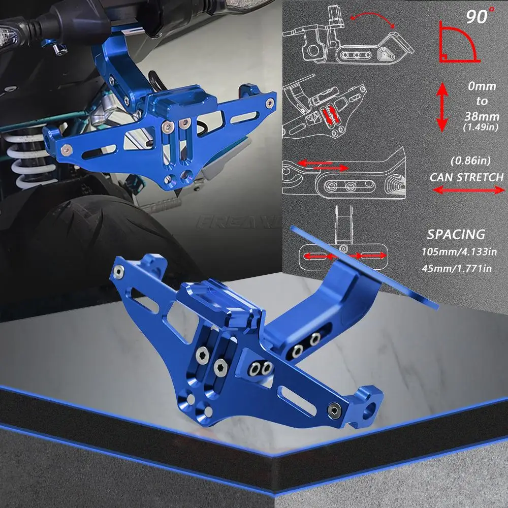 Держатель номерного знака для Suzuki SFV650 GLADIUS задний фонарь кронштейн SFV 650 2009 2010 2011