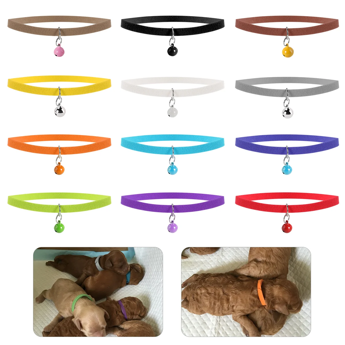 

Collars Puppy Collar Id Dog Kitten Whelping Newborn Pet Kit Puppies Bands Harness