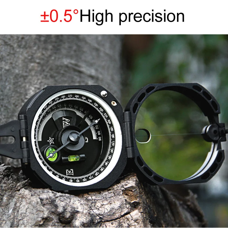 

Professional Geological Compass Handheld Lightweight Outdoor Survival Military Compass for Measuring Slope Distance