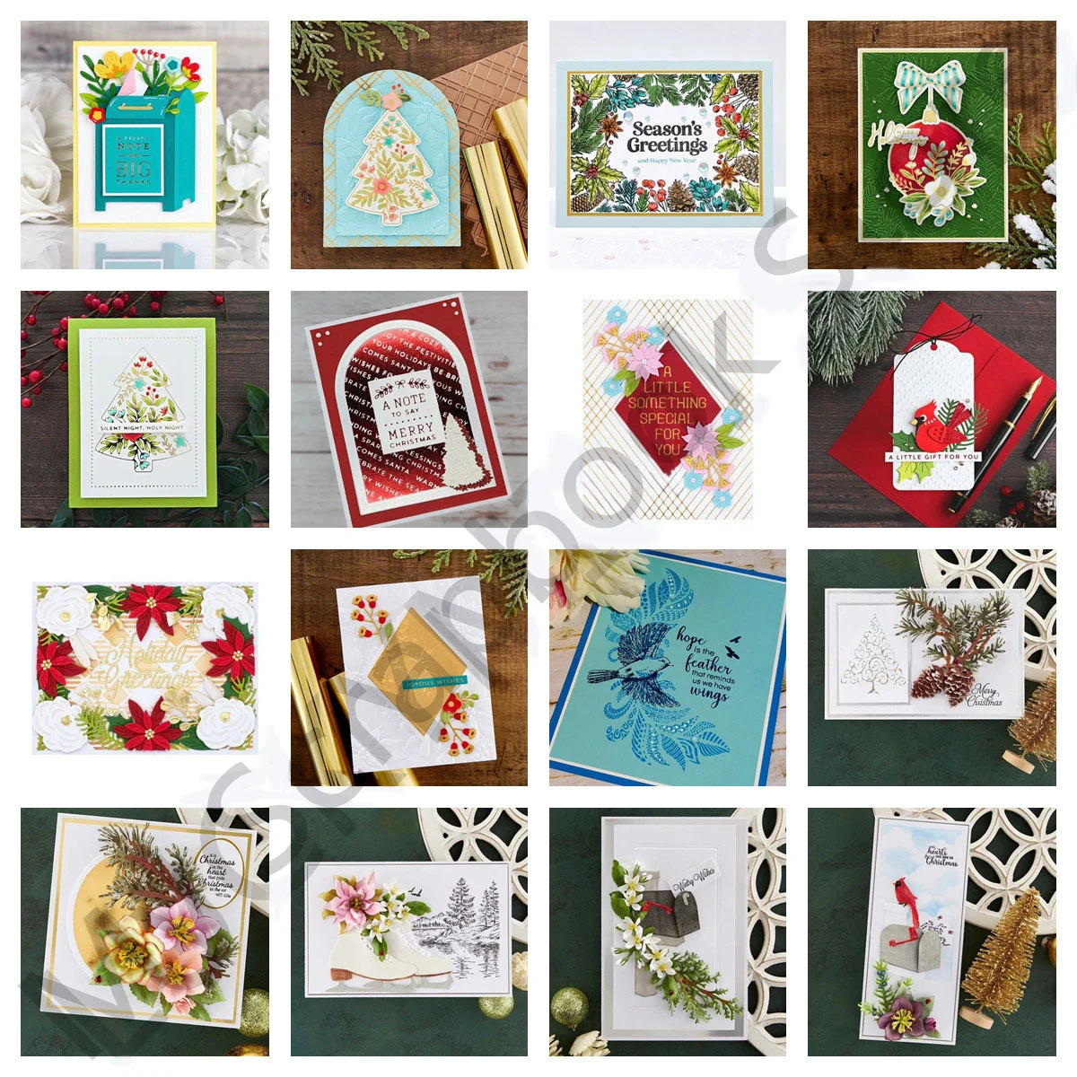 

Christmas Metal Cutting Dies and Clear Stamps For Scrapbooking Material Decoration Embossing Stencils Diy Card Craft New Arrival