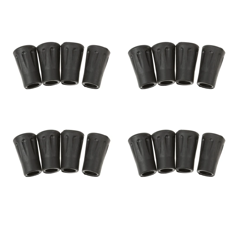 

16 Pcs Replacement Rubber Tips End For Hiking Stick Walking Trekking Poles 4Cm