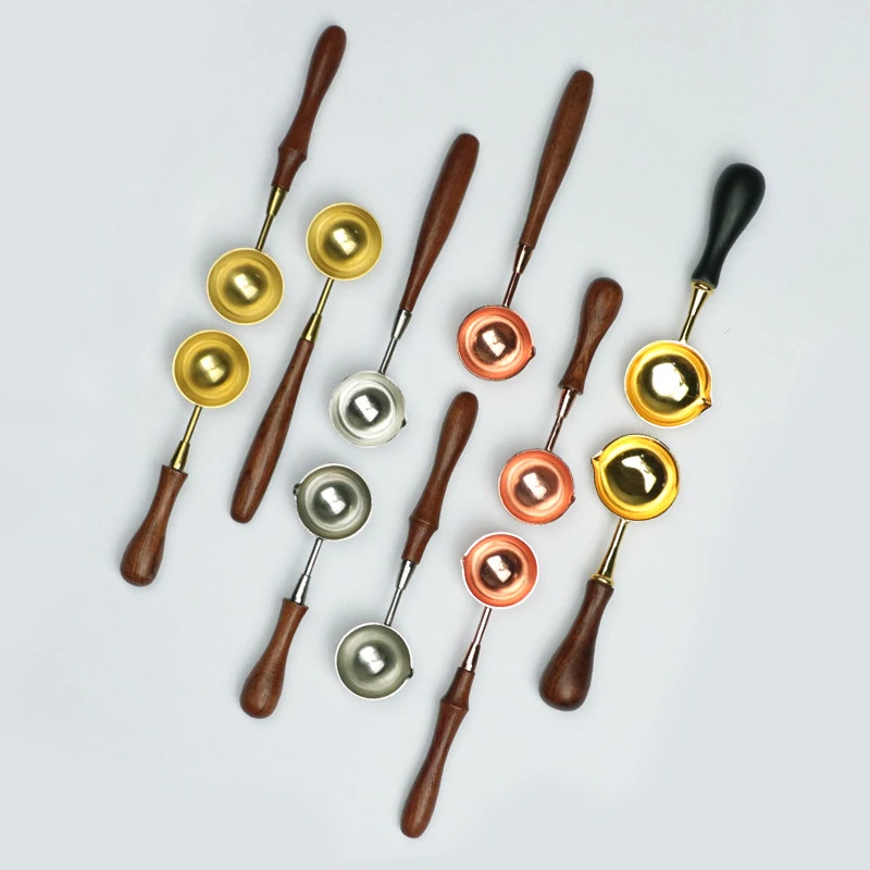 Новинка ложки для восковой штамповки с деревянной ручкой