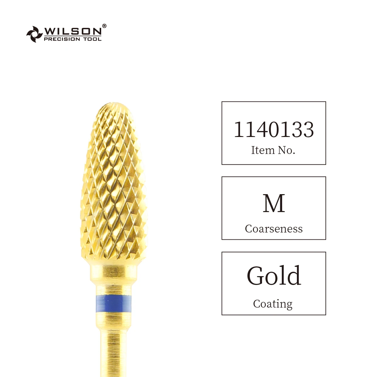 

Flame Bits - Gold/TIN - WILSON Carbide Nail Drill Bit