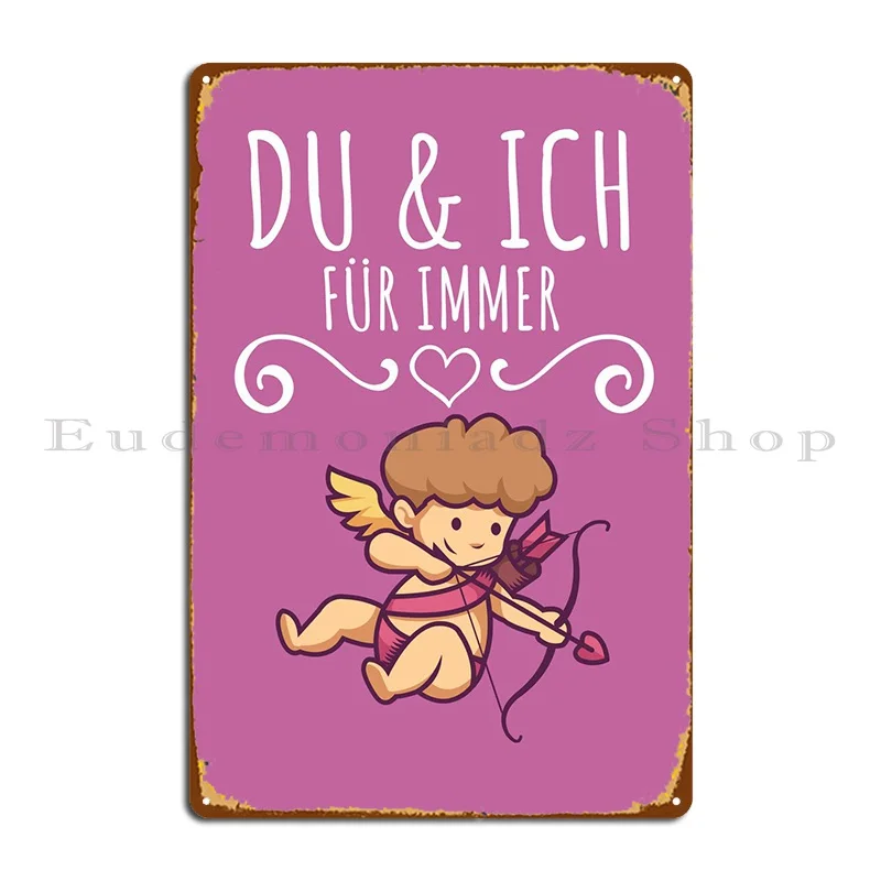 

Металлический плакат Du Und Ich, плакат для кинотеатра, плакаты, дизайн пещера, жестяной плакат