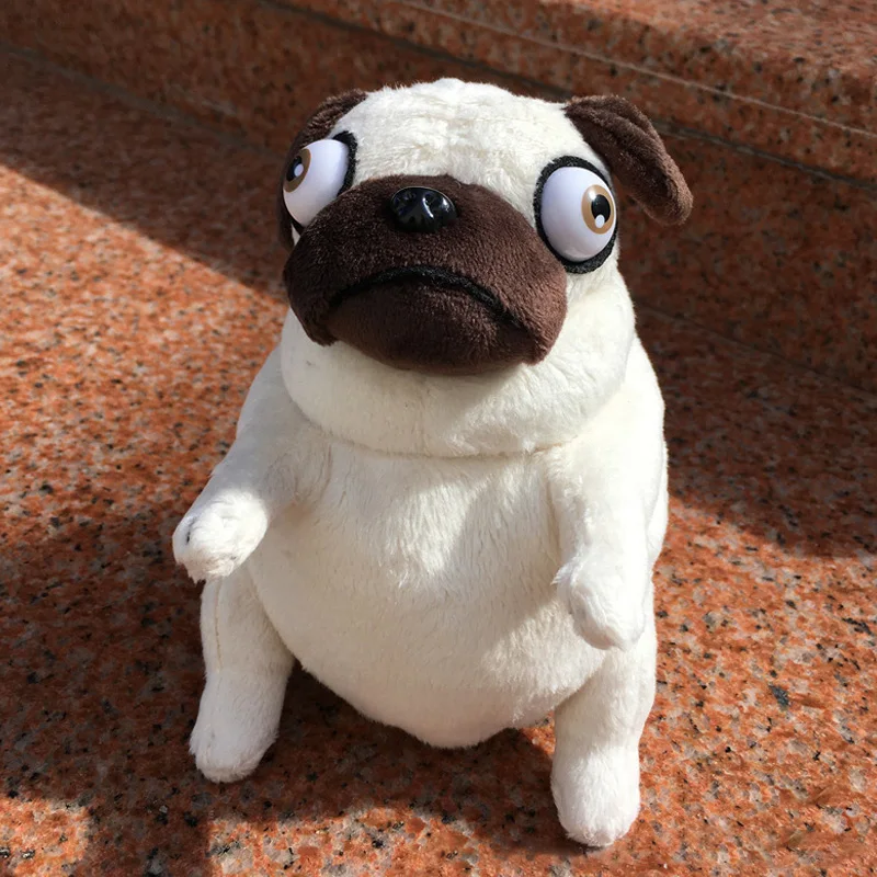 

13cm Pig the Elf Pug Plush Toys kawaii Sitting Fat Pug Dogs Toy Stuffed Dolls Children Birthday Gift Dolls Valentine's Day Gift