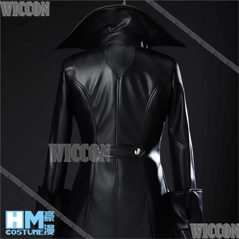 Джокер Amamiya Ren Game Persona 5 P5R Kaitou Косплей Костюм Маска Черная искусственная кожа