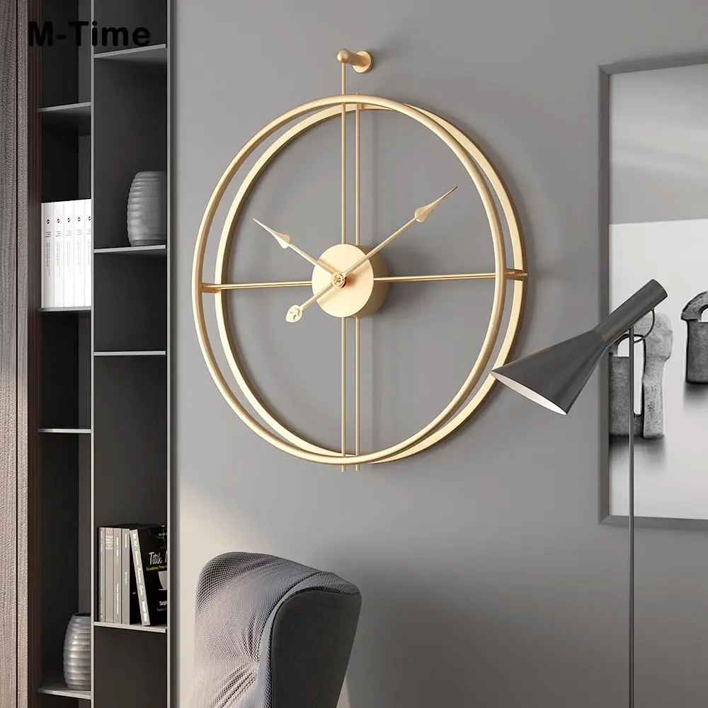 

Nordic Wall Clock Modern Design Large Wall Clocks Office Living Room Decoration Mute Big Kitchen Hanging Watch reloj de pared 3D