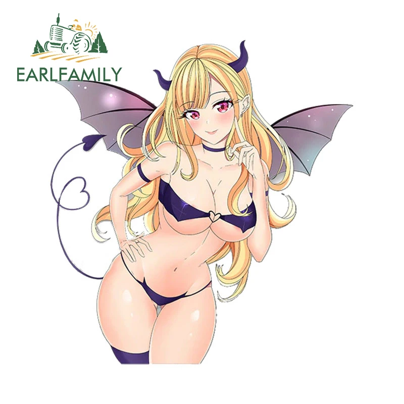 EARLFAMILY 13 см x 12 1 для Марина Succubus виниловые наклейки на машину индивидуальные
