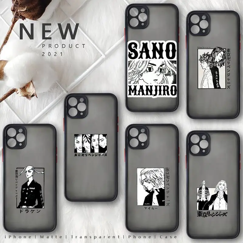 

Tokyo Revengers Phone Case For iphone 13 12 11 8 7 plus mini x xs xr pro max matte transparent cover