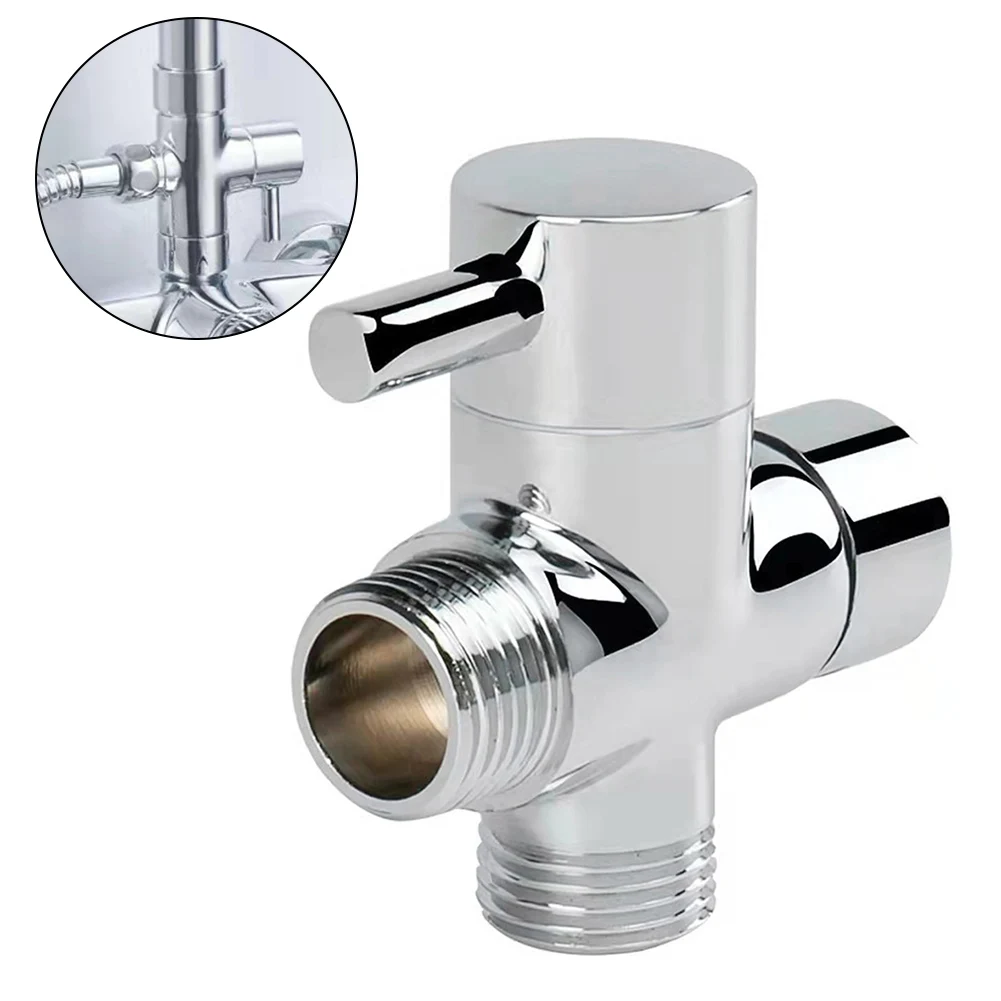 

Brass Diverter Valve 3 Way Water Separator Shower Tee Adapter Adjustable Shower Head Diverter Valve Bathroom Accessories