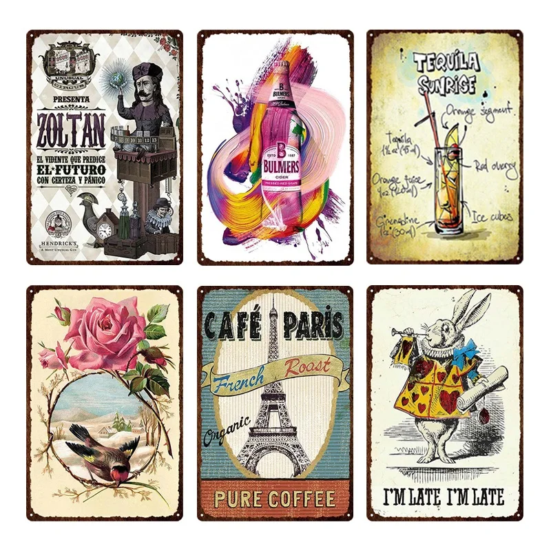 

Ретро Классическая пивная шапочка, металлическая Фирменная барная стойка, настенная живопись, ремесла, металлический знак, украшение для д...