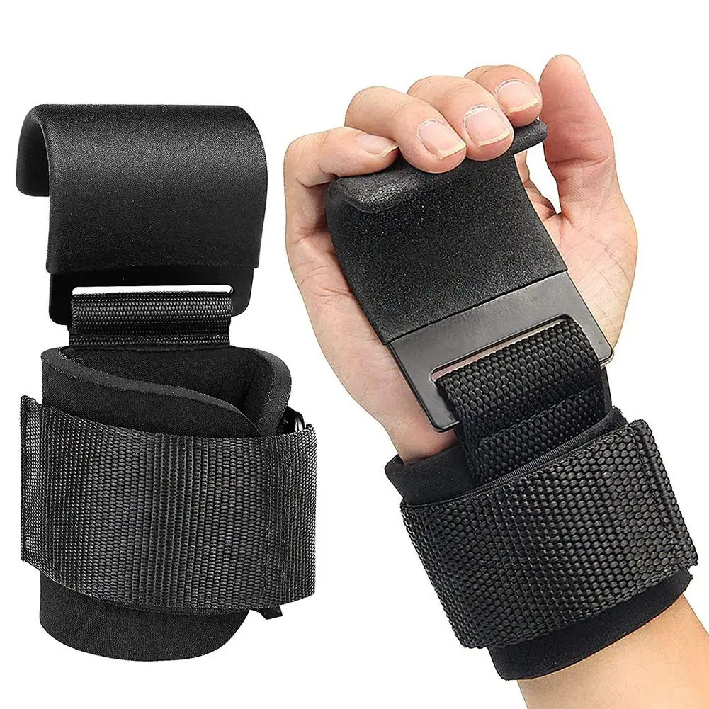

YOUZI 2pcs Weight Lifting Hook Grips With Wrist Wraps Gym Fitness Hook Suitable For Weightlifting Pull-ups