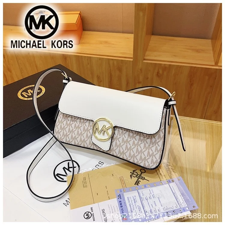 Фото Новая женская повседневная модная сумка Michael Kors 2026: наплечная/ручная, с логотипом MK, большая вместимость, для отпуска №3