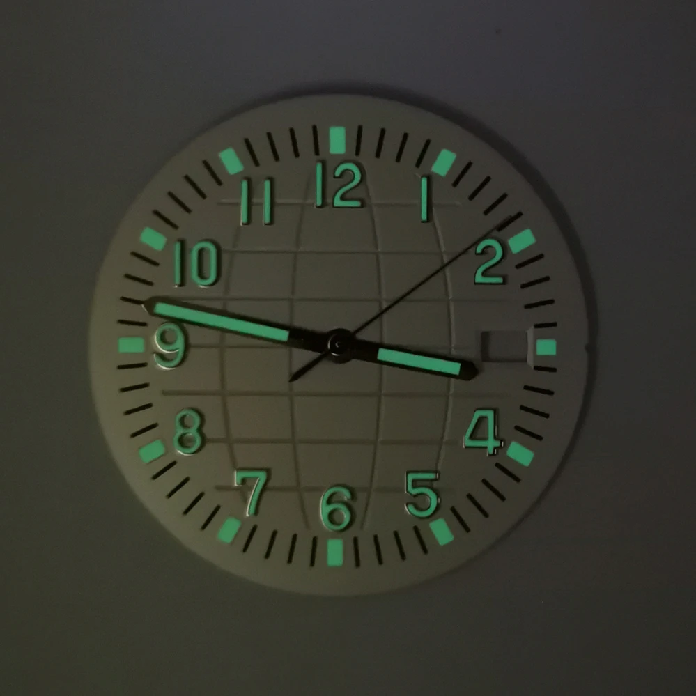 Watch Accessories Case Set 42mm Stainless Steel Watch Case+ Dial+ Hands+ Rubber Strap for NH35/NH36/4R/7S Movement Watch Parts