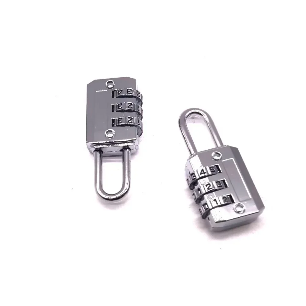 Mini Alloy Padlock 3/4 Digit Dial Combination Password Code Number Lock Safety Travel Security for Luggage Suitcase Drawer