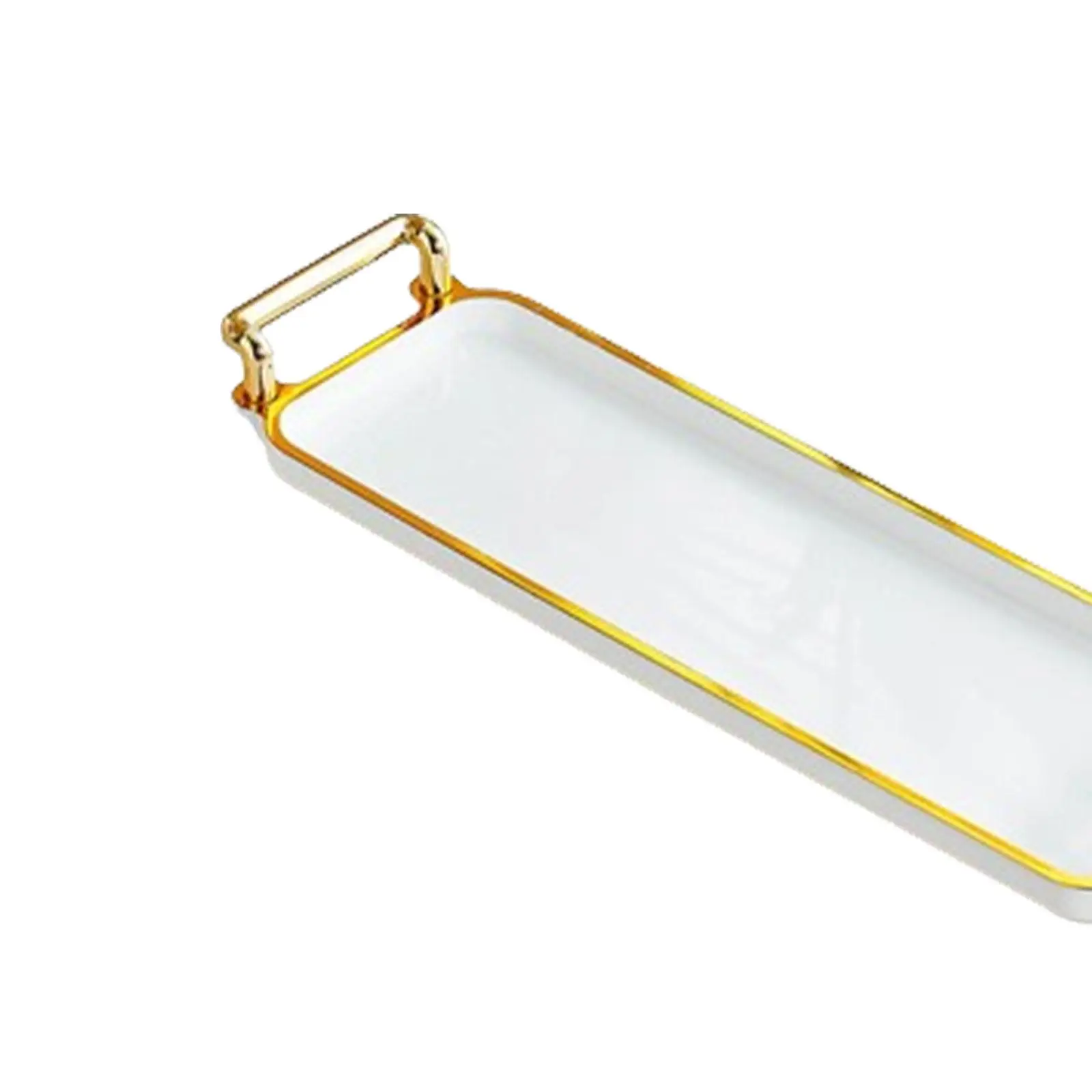 Сервировочный поднос с фруктами золотой обод декоративный журнальный столик для