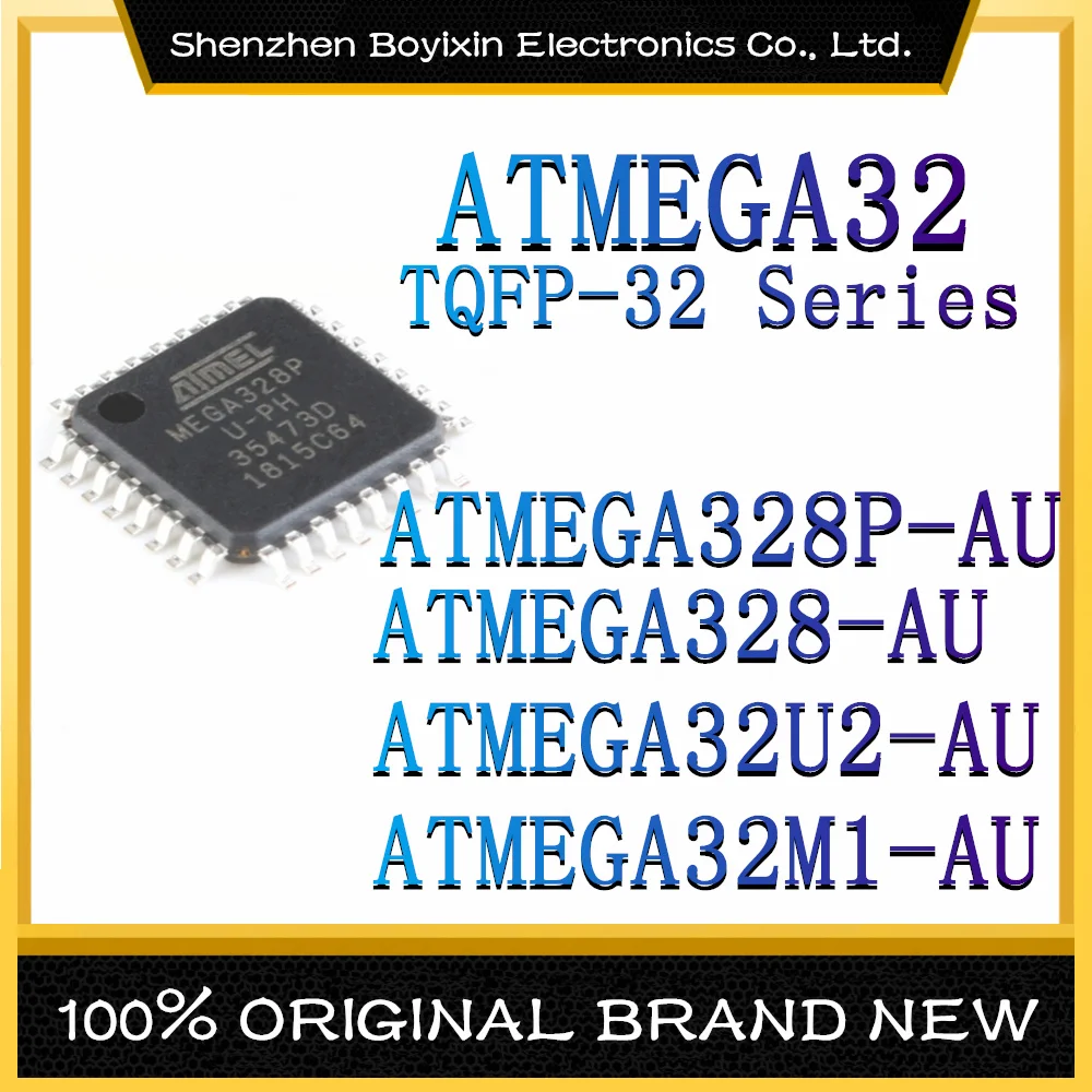 

ATMEGA328-AU ATMEGA328P-AU ATMEGA32U2-AU ATMEGA32M1-AU Package:TQFP-32 Original Authentic Microcontroller (MCU/MPU/SOC) IC Chip