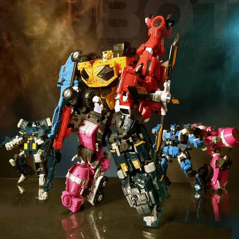 Черный Дракон Mecha Miniforce деформированный динозавр робот
