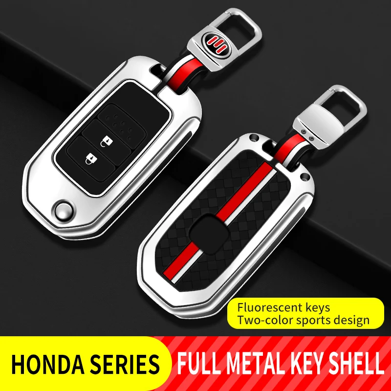 

Car Key Cover Bag Key Chain Case For Honda Civic City Accord CRV CR-V XR-V Odyssey Remote Holder Auto Accessories