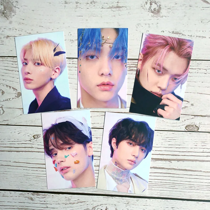 

5pcs/set Kpop Group TXT Photocard minisode1 : Blue Hour Photo Cards LOMO Card for Fans