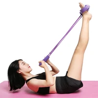 4 tubes strong fitness yoga resistance bands latex pedal exerciser sit up gym accessories workout bodybuilding pilates sport