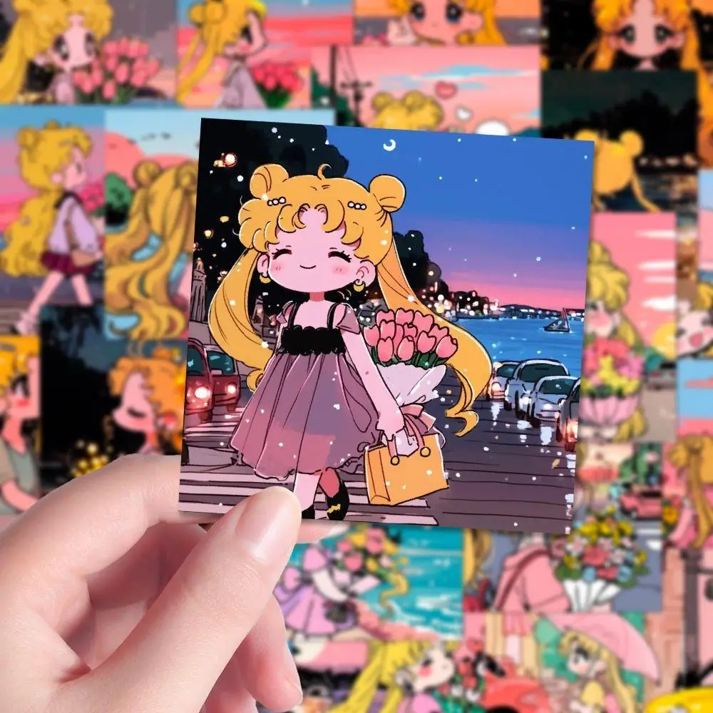 59 шт. красивый солдат Сейлор Мун Цукино Усагес водостойкая наклейка чашка воды