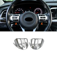 for kia stonic kx1 2017 2018 2019 abs matte car steering wheel button frame cover trim internal auto accessories car styling