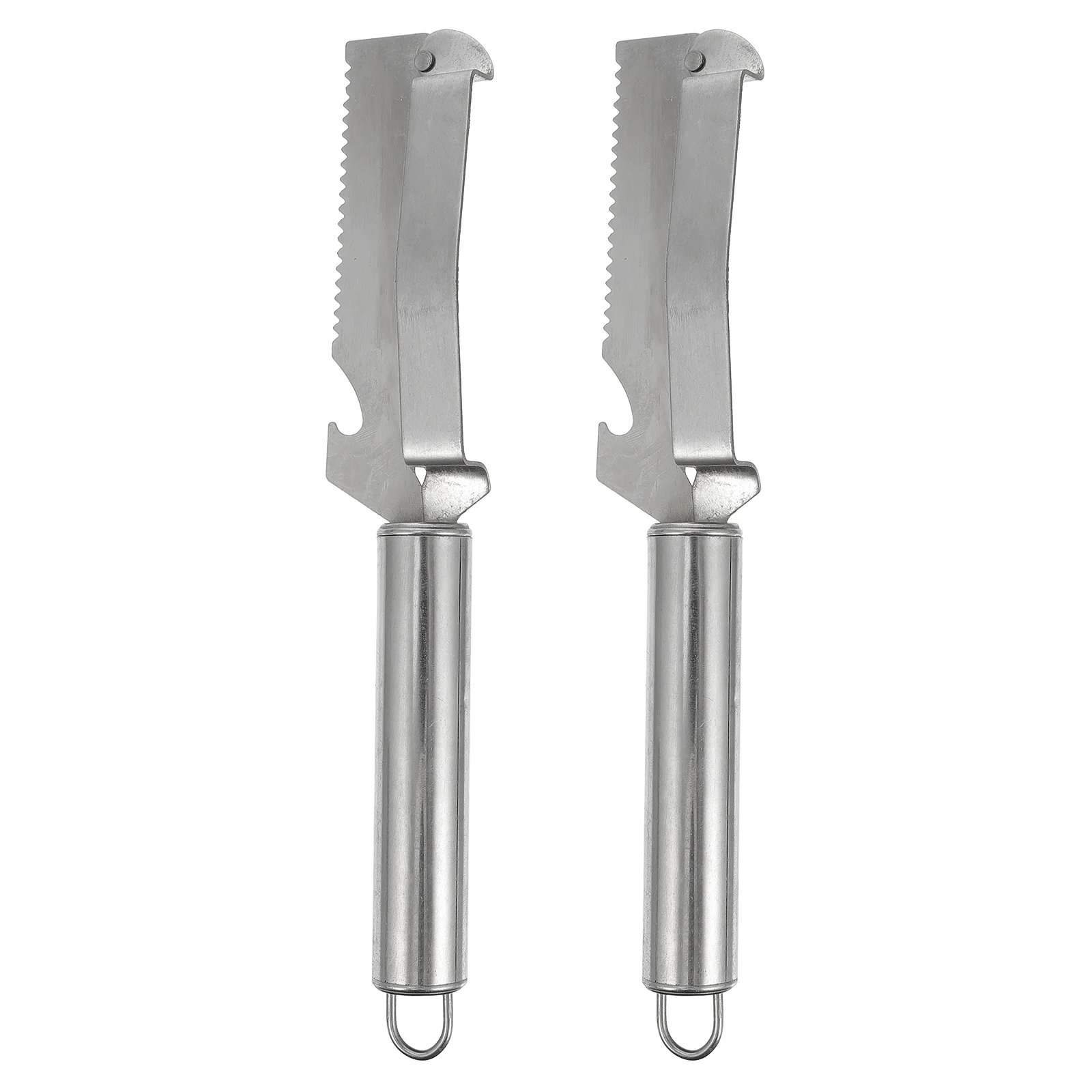 

2Pcs Stainless Steel Peelers Vegetables Fruit Peelers Kitchen Gadgets (Silver)