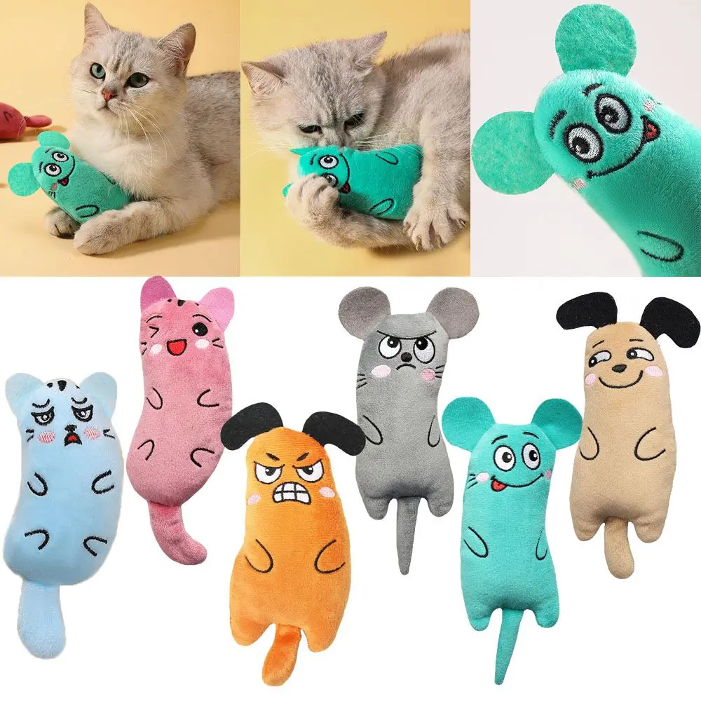 

6 шт./компл. милые игрушки для кошек, веселая игрушка для кошек, Миниатюрная игрушка для кошачьей мяты, кукла, котенок, жевательная игрушка, пи...