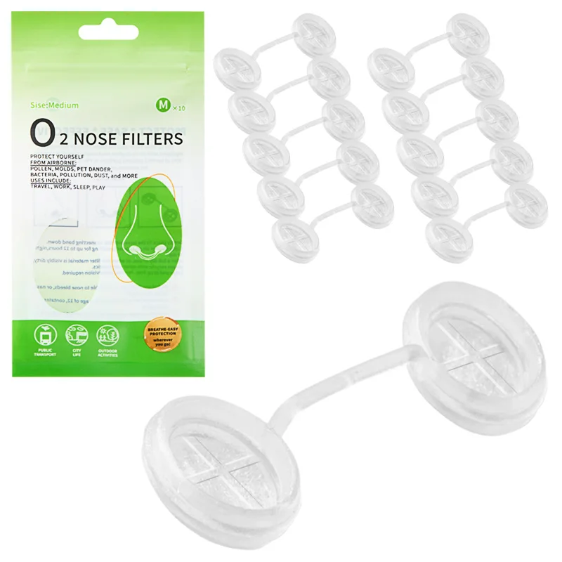 

Набор из 10 масок для очистки воздуха в носу для взрослых