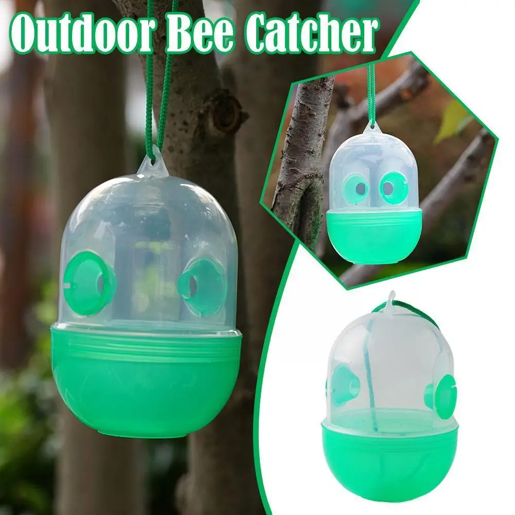 1PC Reusable Outdoor Wasp Hanging Fly Trap Catcher Beekeeping Catcher Cage Equipment Garden Tools For Wasps Control F4V5