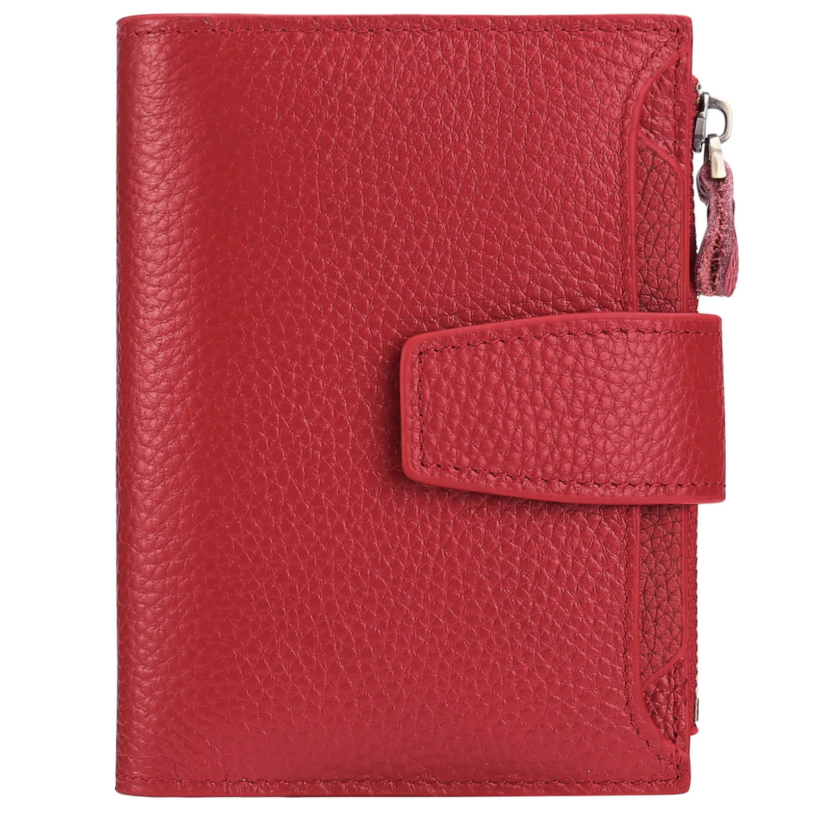 

Women Short Genuine Leather Wallets Vintage Purse Multi-functional Clutch Coin Card Holder High-quality Wallet 8Z