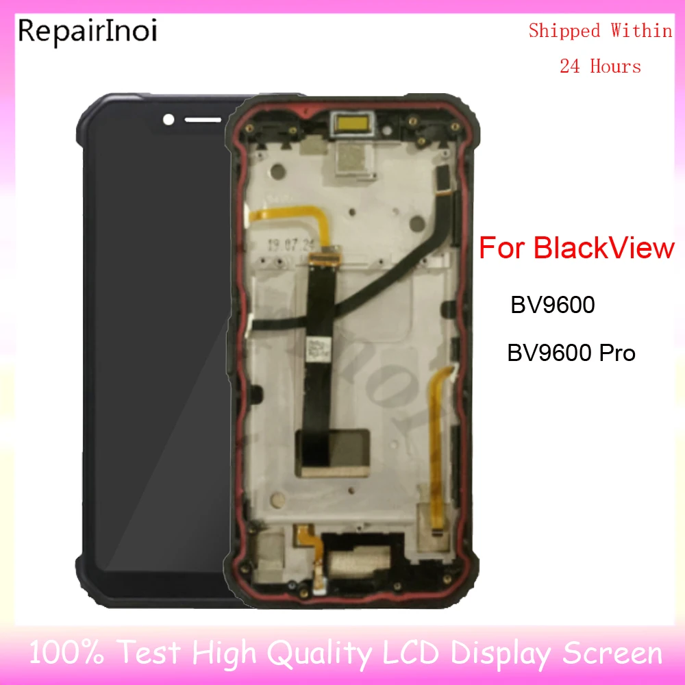 

100% Original&Used LCD Display For Blackview BV9600 BV9600 Pro Display LCD With Frame Touch Screen Digitizer Assembly