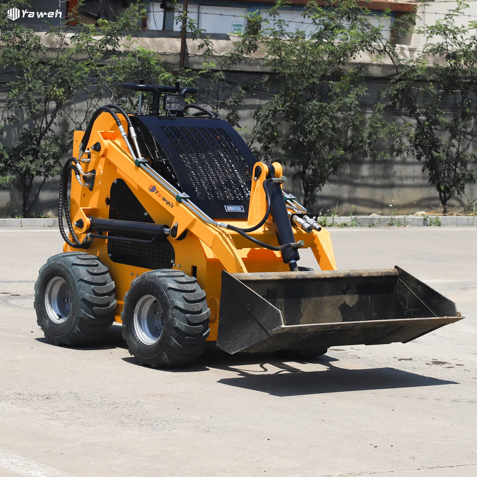 Yaweh Лидер продаж грейферное ведро Ce Epa Diesel Mini Cargador Дешевый мини-погрузчик с