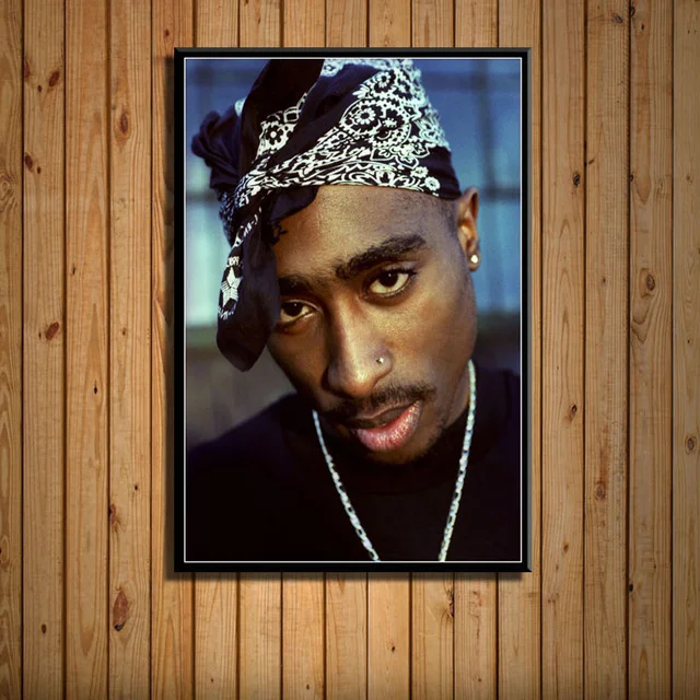 

Tupac Shakur 2pac Outlaw Rap Music Rapper Star Hip Hop wall art canvas Pictures Painting wall paintings for bedrooms Quadro