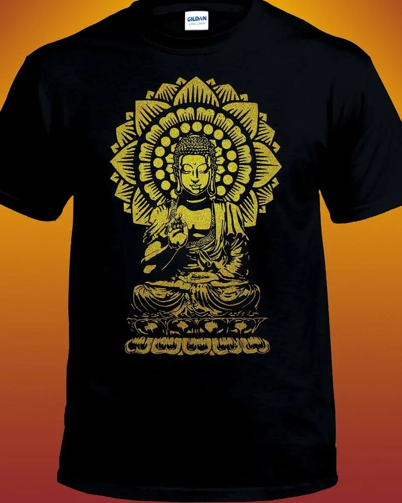 

Golden Buddha Lotus Mandala T-Shirt